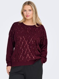 CARHALIFAX - Plus Size Genser fra Only Carmakoma