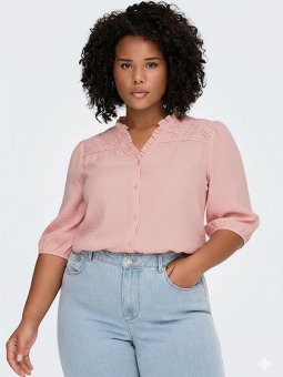 CARSIMME - Plus Size Bluse fra Only Carmakoma