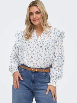 CARIDRIS - Plus Size Bluse fra Only Carmakoma