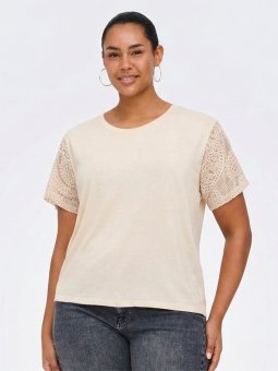 CARMIRLA - Plus Size T-skjorte fra Only Carmakoma