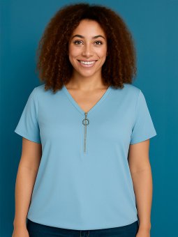 LIVIA - Plus Size Bluse fra Zhenzi