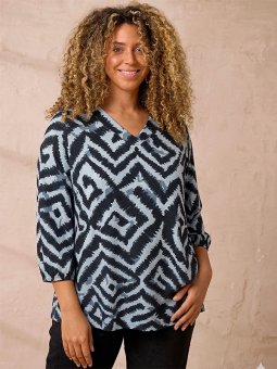 ZH-SYLVA - Plus Size Bluse fra Zhenzi