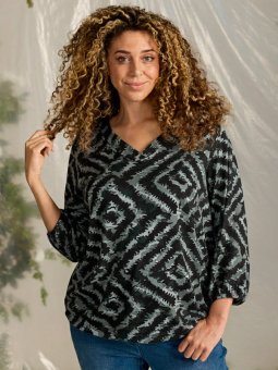 ZH-SYLVA - Plus Size Bluse fra Zhenzi