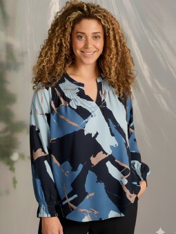 ZH-ANITY - Plus Size Bluse fra Zhenzi