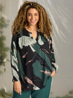 ZH-ANITY - Plus Size Bluse fra Zhenzi