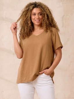 ZH-AMIN - Plus Size T-skjorte fra Zhenzi