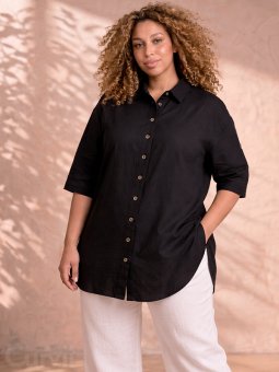 ZH-AMIN - Plus Size Skjorte fra Zhenzi