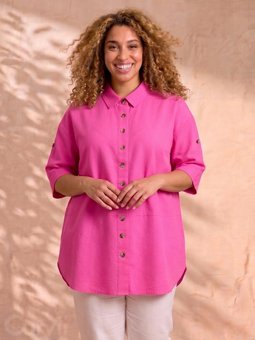 ZH-AMIN - Plus Size Skjorte fra Zhenzi