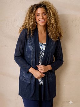 ZH-AGAR - Plus Size Cardigan fra Zhenzi