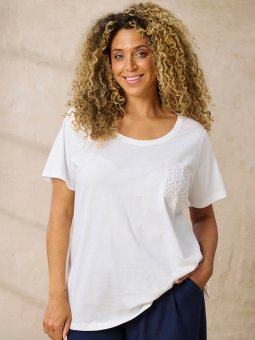 ZH-CARLA - Plus Size T-shirt fra Zhenzi