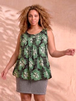 ZH-CINDY - Plus Size Topp fra Zhenzi