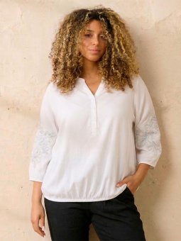 ZH-EDITH - Plus Size Bluse fra Zhenzi