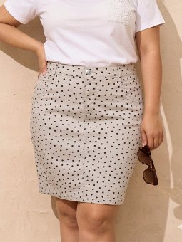 ZH-BOYER - Plus Size Skjørt fra Zhenzi