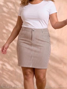 ZH-BOYER - Plus Size Skjørt fra Zhenzi