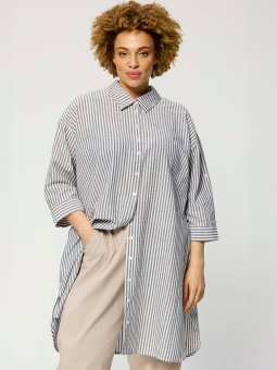 ZH-MABEL1569-SHIRT3/4 - Plus Size Tunika fra Zhenzi