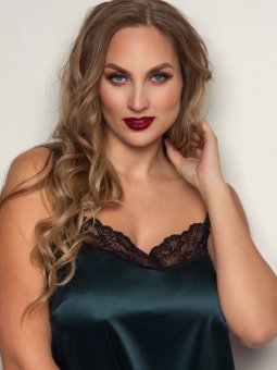 Plus Size Night top Natbluse - Night blouse fra Plaisir