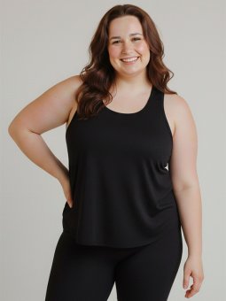 TRAIN RELAXED TANK - Plus Size Trenings sweatshirt fra Girlfriend Collective