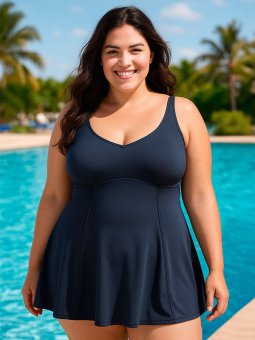 Plus Size Swimsuit fra Mirou