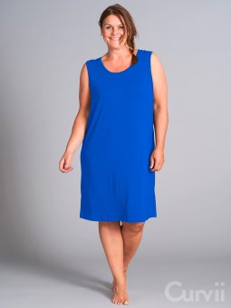 Gozzip Gitte - Flott kongeblå kjole i viskosejersey