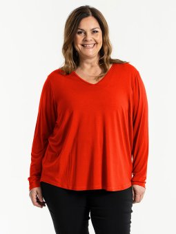 GITTE - Plus Size Bluse fra Gozzip