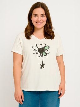 ADCINDY - Plus Size T-shirt fra Adia