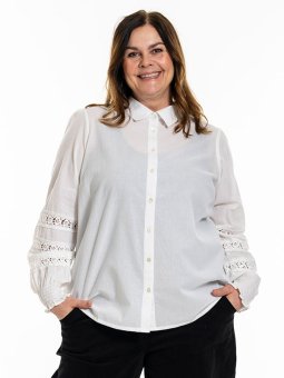 HELIN - Plus Size Skjorte fra Gozzip