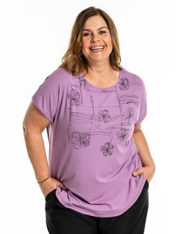 GITTE - Plus Size T-shirt fra Gozzip