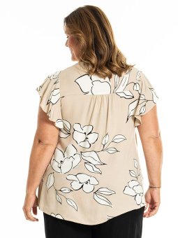 KATHLA - Plus Size Bluse fra Gozzip