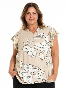 KATHLA - Plus Size Bluse fra Gozzip