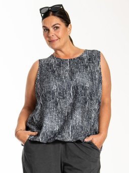 LORENA - Plus Size Topp fra Gozzip Black