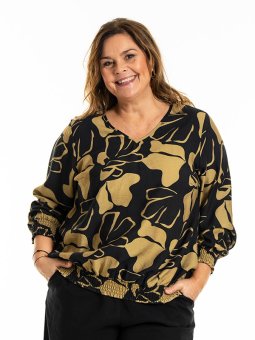 MIRABELLE - Plus Size Bluse fra Gozzip