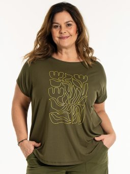 GITTE - Plus Size T-shirt fra Gozzip