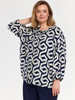 GANNBRIT - Plus Size Bluse fra Gozzip