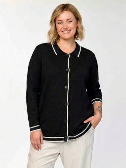 GJETTE - Plus Size Cardigan fra Gozzip