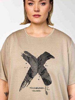 GTINE - Plus Size T-shirt fra Gozzip Black