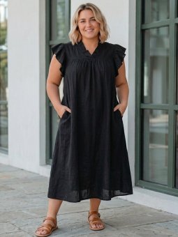 GGRETA - Plus Size Kjole fra Gozzip