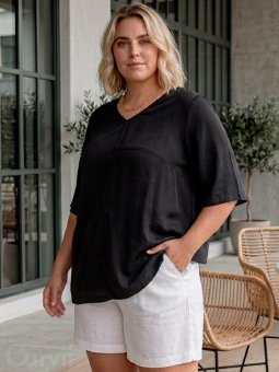 GKYRA - Plus Size Bluse fra Gozzip