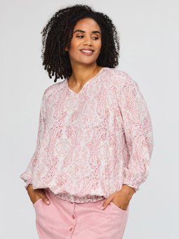 SAUGUSTA - Plus Size Bluse fra Studio