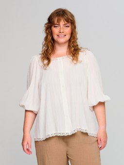 SANTONIA - Plus Size Bluse fra Studio
