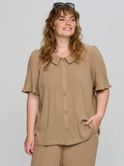 SBRIDGET - Plus Size Skjorte fra Studio