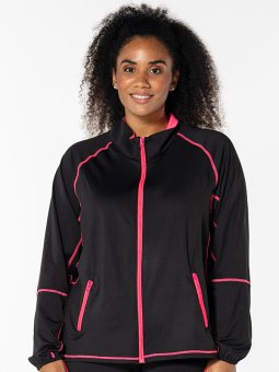 FITNESS - Plus Size Trenings jakke fra Studio