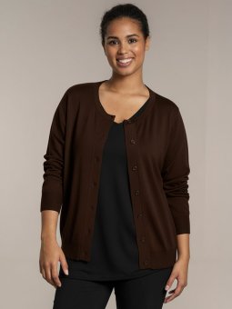 HELSINKI - Plus Size Cardigan fra Sandgaard
