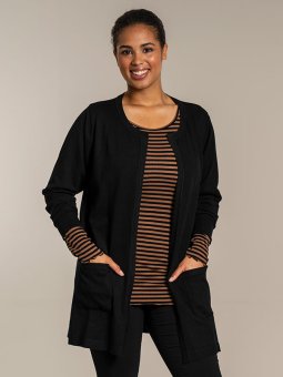 HELSINKI  - Plus Size Cardigan fra Sandgaard