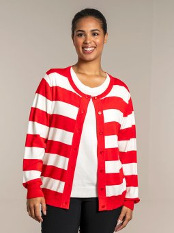 HELSINKI - Plus Size Cardigan fra Sandgaard
