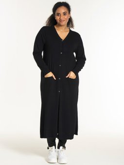 HELSINKI - Plus Size Cardigan fra Sandgaard