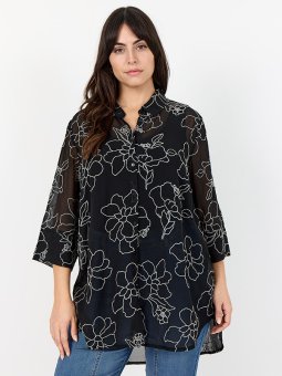 WA-SAHIFA - Plus Size Skjorte fra Wasabi Concept