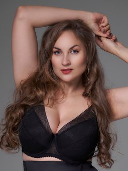 LISA VATTERET PUSH UP - Plus Size BH med bøyle fra Plaisir