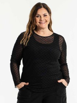 Plus Size Bluse fra Gozzip