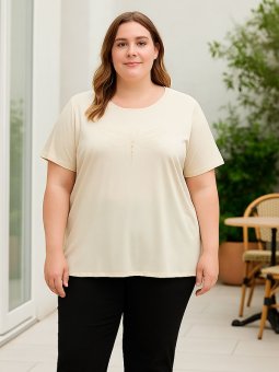 BIRKA - Plus Size T-shirt fra Gozzip