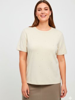 CARALLY - Plus Size Bluse fra Only Carmakoma